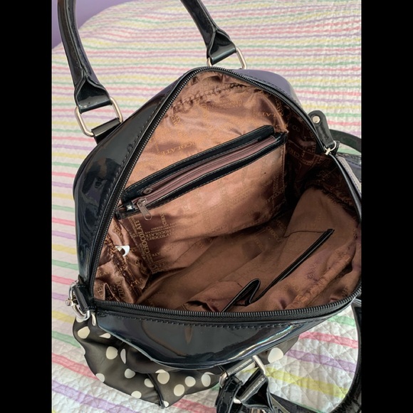 NWOT!💛Chocolate Polka Dot Handbag - Picture 6 of 9